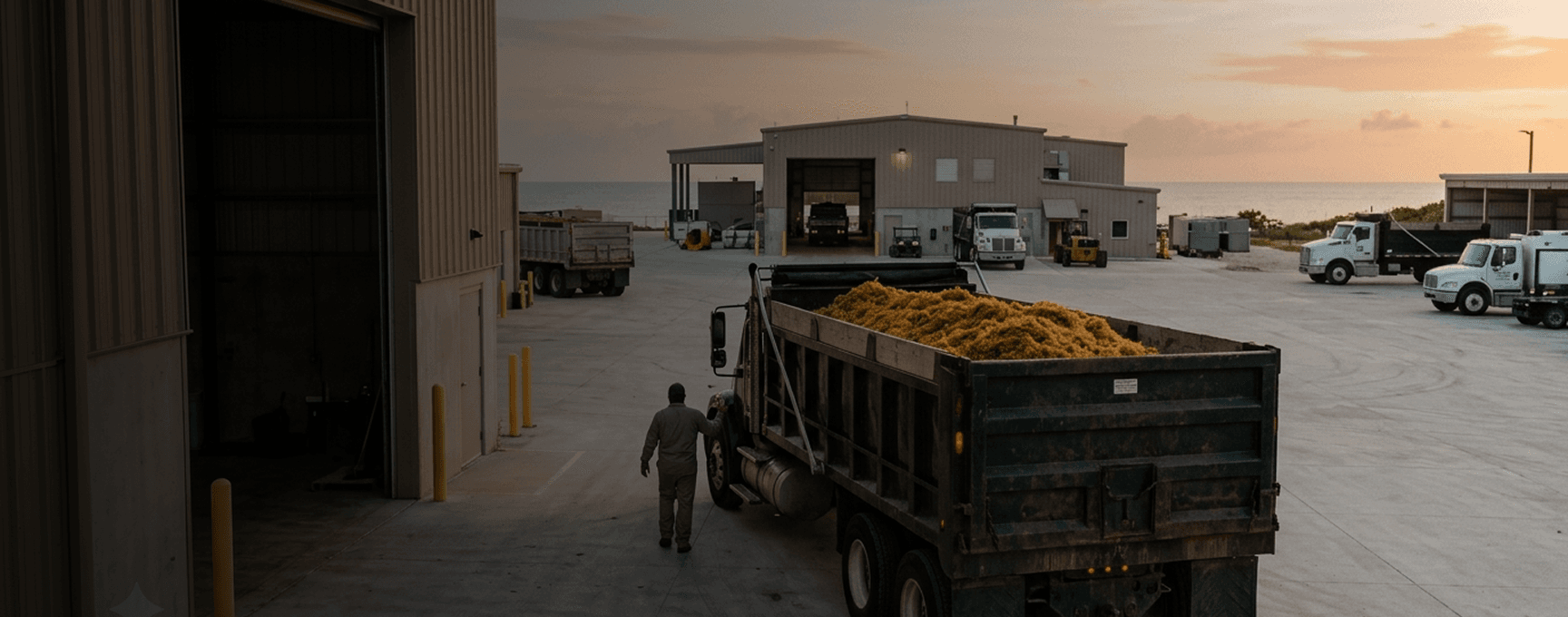 Sargassum processing facility