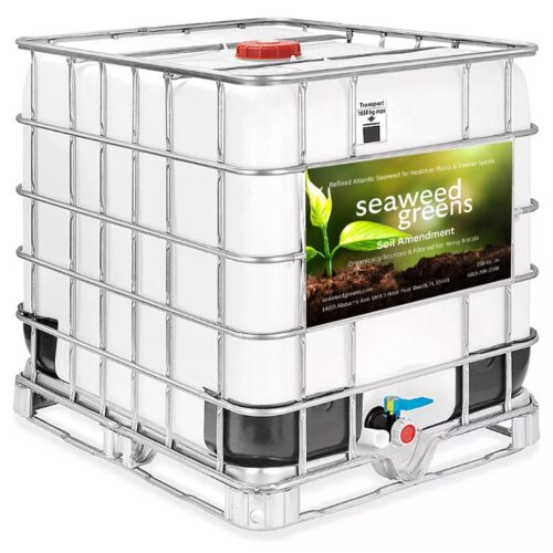 Seaweed Greens 250 Gallon Tote (Steel Pallet)